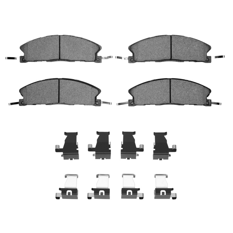 Ford Taurus Brake Pads - Front - R1 Concepts - Super Duty Pads & Hardware Kit - `13-`19